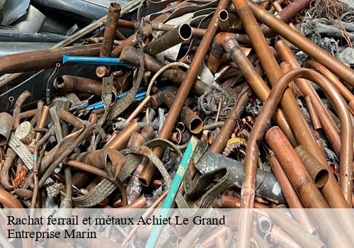 Rachat ferrail et métaux  achiet-le-grand-62121 Entreprise Marin