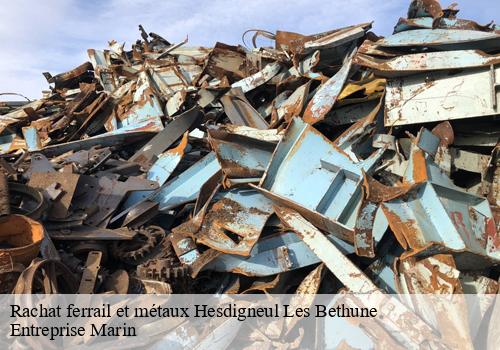 Rachat ferrail et métaux  hesdigneul-les-bethune-62196 Entreprise Marin