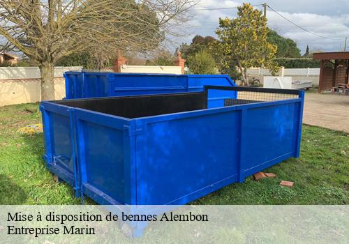 Mise à disposition de bennes  alembon-62850 Entreprise Marin