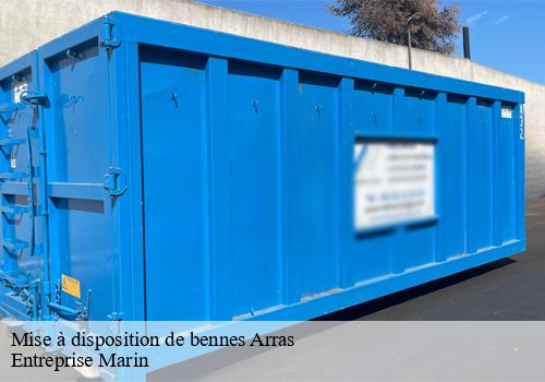 Mise à disposition de bennes  arras-62000 Entreprise Marin