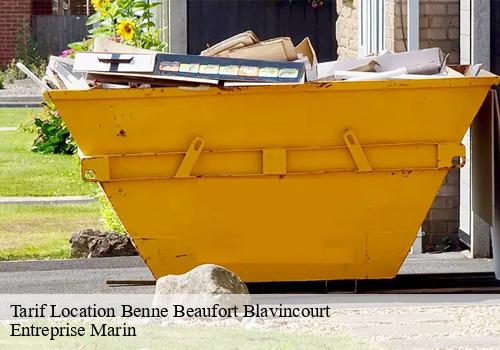 Tarif Location Benne  beaufort-blavincourt-62810 Entreprise Marin