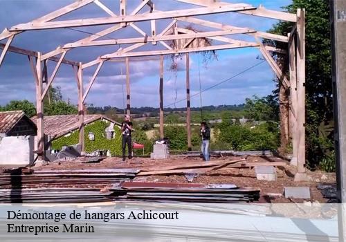 Démontage de hangars  achicourt-62217 Entreprise Marin