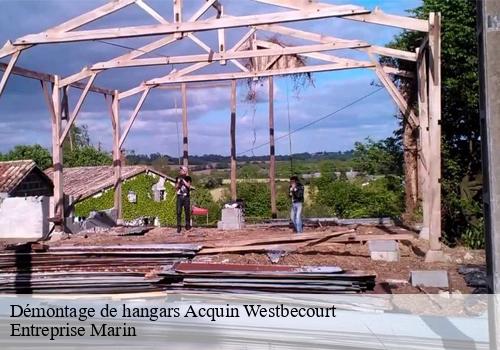 Démontage de hangars  acquin-westbecourt-62380 Entreprise Marin