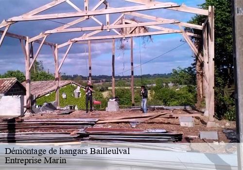 Démontage de hangars  bailleulval-62123 Entreprise Marin