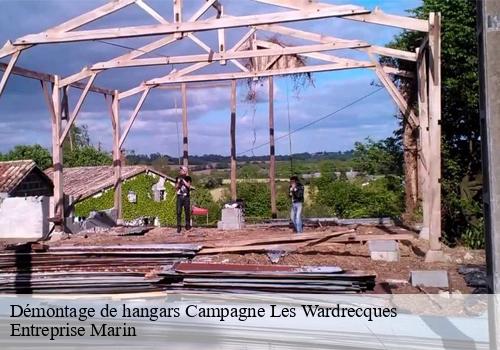 Démontage de hangars  campagne-les-wardrecques-62120 Entreprise Marin