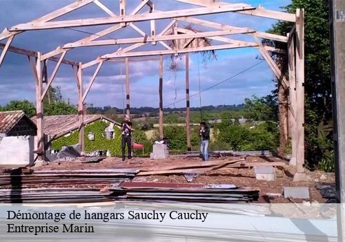 Démontage de hangars  sauchy-cauchy-62860 Entreprise Marin