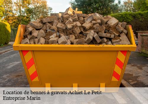 Location de bennes à gravats  achiet-le-petit-62121 Entreprise Marin