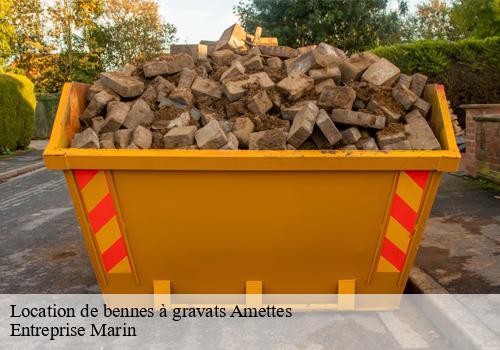 Location de bennes à gravats  amettes-62260 Entreprise Marin