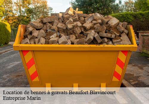 Location de bennes à gravats  beaufort-blavincourt-62810 Entreprise Marin