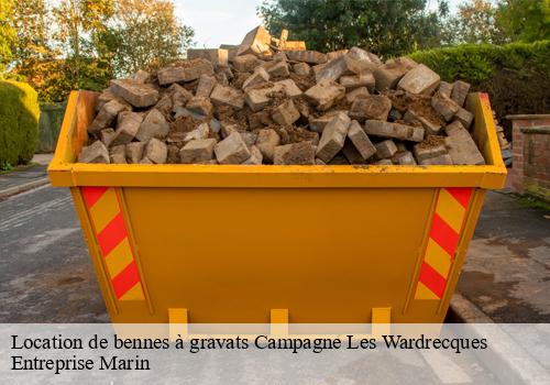 Location de bennes à gravats  campagne-les-wardrecques-62120 Entreprise Marin